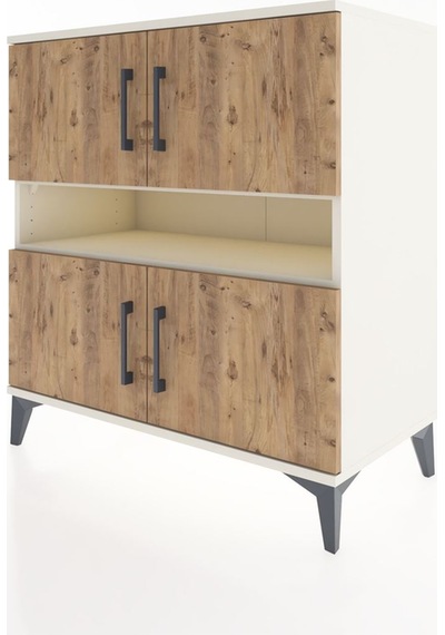 Hyperion Şifonyer 5 Raflı 4 Kapaklı 88x44x96 Aytaşı-çam Aytaşı