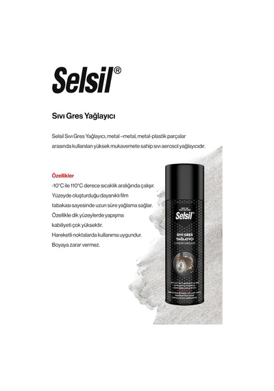 Selsil Sıvı Gres Yağlayıcı, 500 Ml 2 Adet Ve Rosie Pamuk