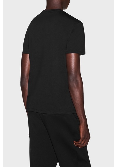 Armani Exchange Logolu Pamuklu Bisiklet Yaka T Shirt Erkek T Shirt Xm003114 Af10356 Uc001 Siyah