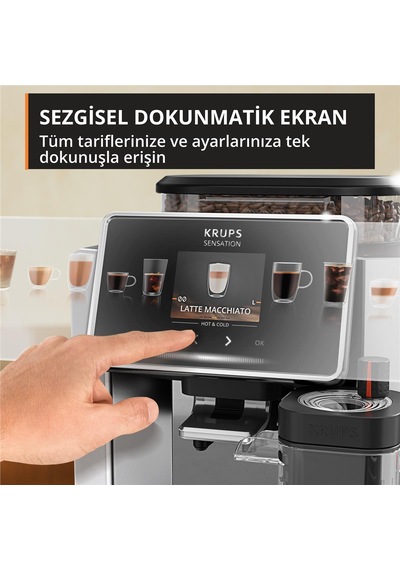 Krups Sensation Elite Hot & Cold Tam Otomatik Espresso Kahve Makinesi