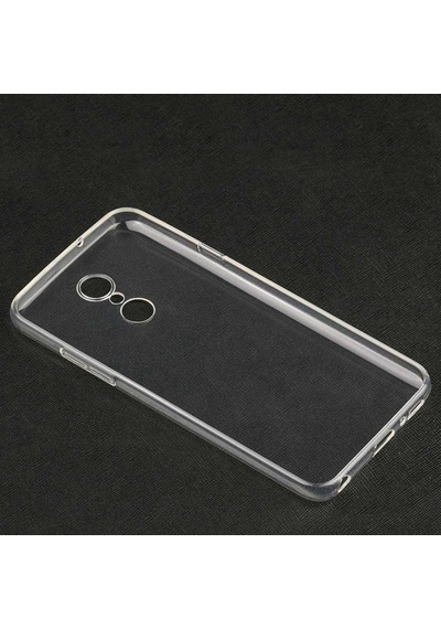 LG Uyumlu Q7 Kilif Seffaf Silikon Hibrit Case 390884636