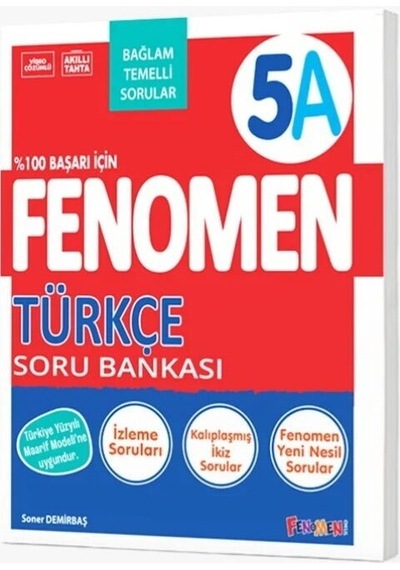 5. Sınıf Türkçe Fenomen A Soru Bankası Fenomen Okul Yayınları