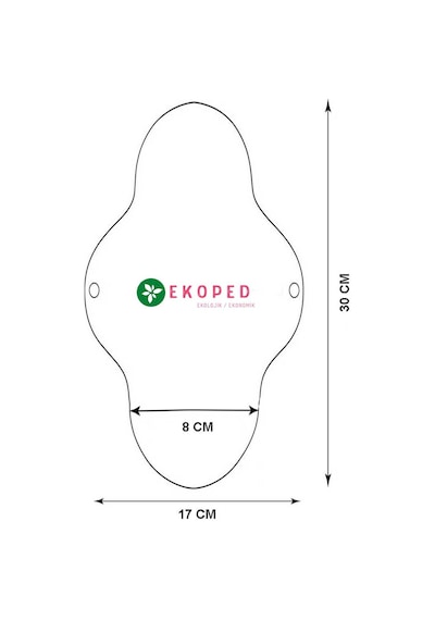 Ekoped Doğal Yıkanabilir Kadın Pedi Karışık 4'lü Gri