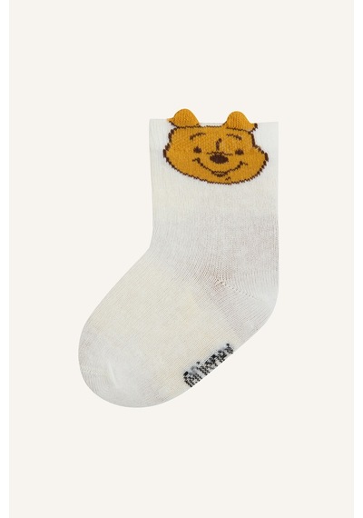 Defacto Disney Winnie The Pooh Kulak Detaylı Dikişsiz 3lü Pamuklu Çorap Kız Bebek I1661a5nskr1 Çok Renkli-kr1