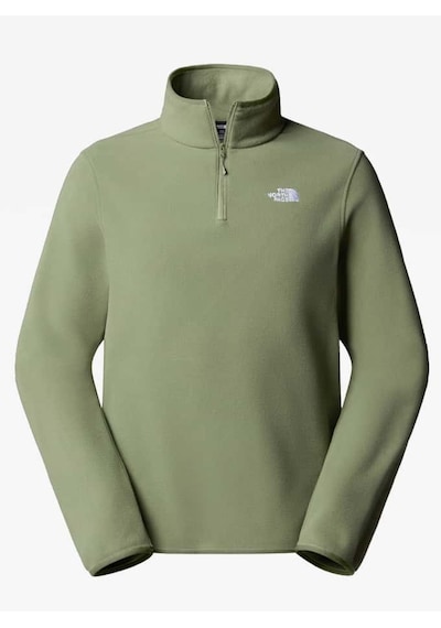 The North Face M Glacier Fleece 1/4 Zip Erkek Polar Yeşil