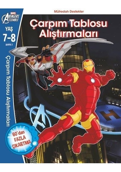 Marvel Avengers Assemble Çarpım Tablosu Alıştırmaları - Chris Andrew - Beta Kids