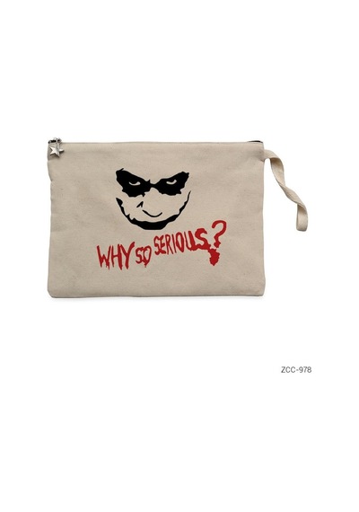 Zepplin Giyim Jokr Why So Serious Clutch Astarlı Cüzdan / El Çantası