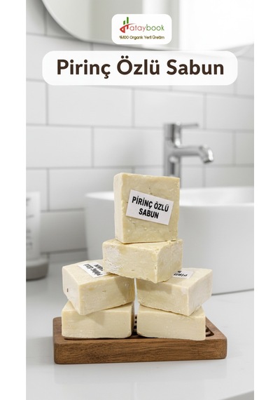 Pirinç Sabunu 6 Adet 1kg Cilt Beyazlatıcı Doğal