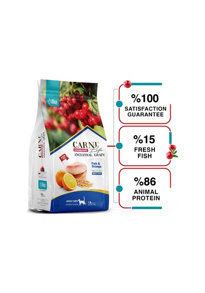 Carni Life Cranberry Ancestral Grain Fish & Orange Yetişkin Kedi Maması 10 KG