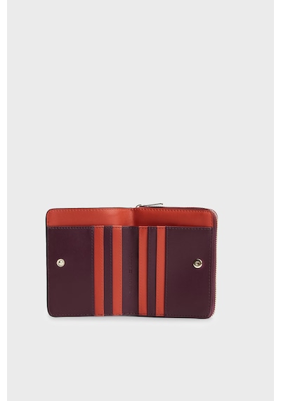 Tommy Hilfiger Logolu Fermuarlı Cüzdan Kadın Cüzdan Aw0aw18758 Gne Bordo