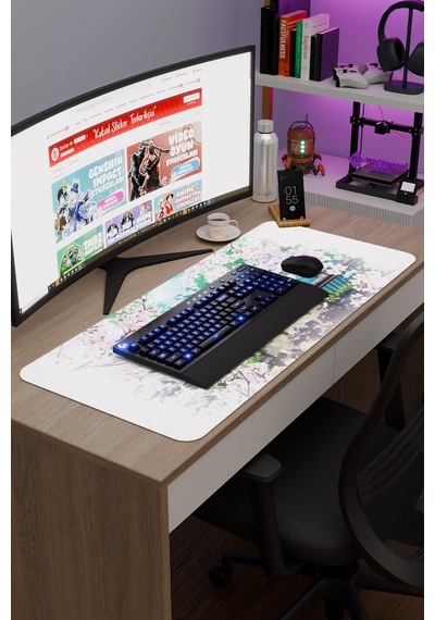 Koe No Katachi Kaymaz Dikişli Kauçuk Oyuncu Mousepad V2 - 90x40 Xxl Gaming Mouse Pad Fare Altlığı