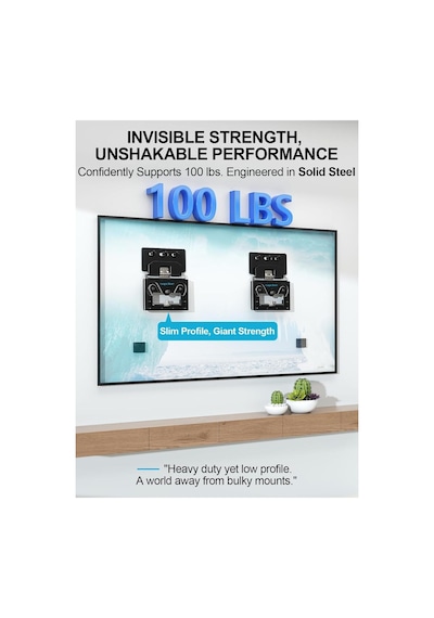 Ultra İnce Tv Duvar Askısı, Sadece 14"-80" Düz Ve Çerçeveli Tv'lerle Uyumludur, 0,3" Mikro Boşluklu Düşük Profilli Tv Askısı, Minimalist Görünüm, Her İç Mekana Uyum Sağlar Ultra İnce Tv Duvar Askısı, Sadece 14"-80" Düz Ve Çerçeveli Tv'lerle Uyumludur, 0,3" Mikro Boşluklu Düşük Profilli Tv Askısı, Minimalist Görünüm, Her İç Mekana Uyum Sağlar