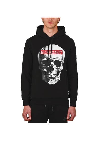 Bonesmen Erkek Kapüşonlu Sweatshirt (463017489) Siyah