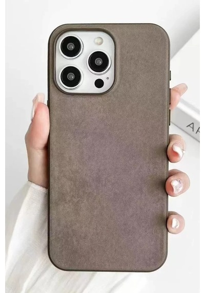 Apple İphone 15 Pro Max Kılıf Karen Magsafe Kapak - Kahverengi
