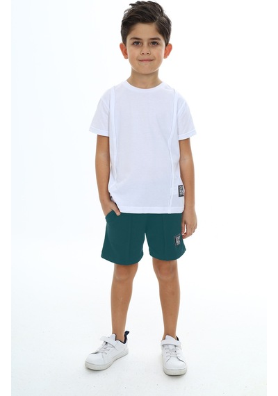 Toontoy Kids Toontoy Erkek Çocuk Şortlu Takım Beyaz