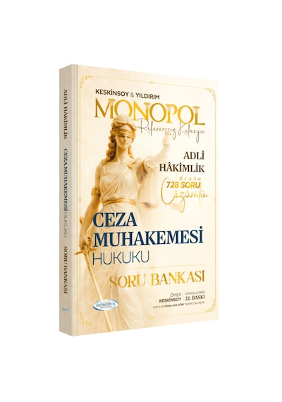 Hakimlik Ceza Muhakemesi Hukuku Soru Bankası 22. Baskı Monopol Yayınları