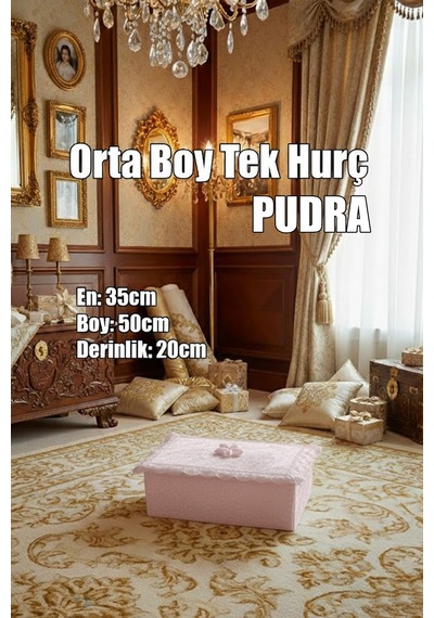 Çeyizlik Orta Tek Hurç Çiçekli, Kadife Tek Hurç Çeyizlik Dantelli Hurç, Orta Boy Hurç Diğer