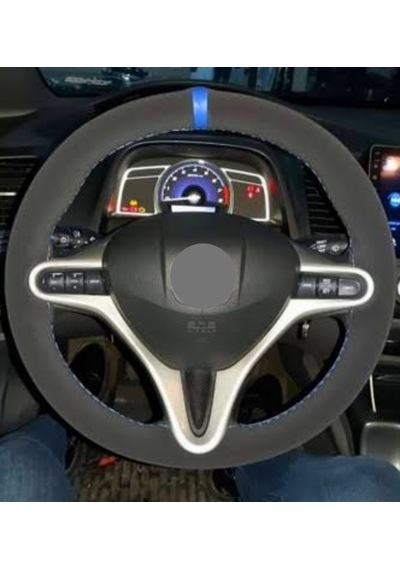 Passat B8-B8.5 Uyumlu Yüzüklü Alkantara Direksiyon Kılıfı 510523289