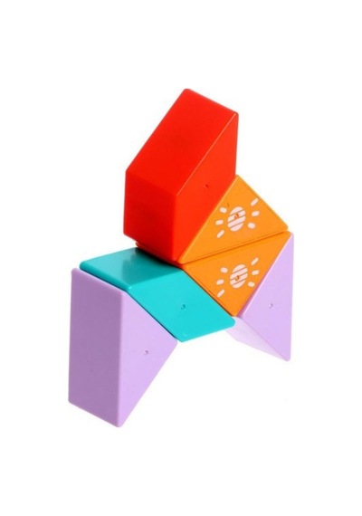 6 Parça - Manyetik Bloklar Yapı Blokları Eğitici 3 Boyutlu Zeka Ve Akıl Oyunu - Mıknatıslı Tangram Puzzle