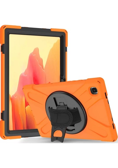 Newface Samsung Galaxy T220 Tab A7 Lite 8.7 Kılıf Amazing Tablet Kapak - Turuncu Tablet Kılıfı