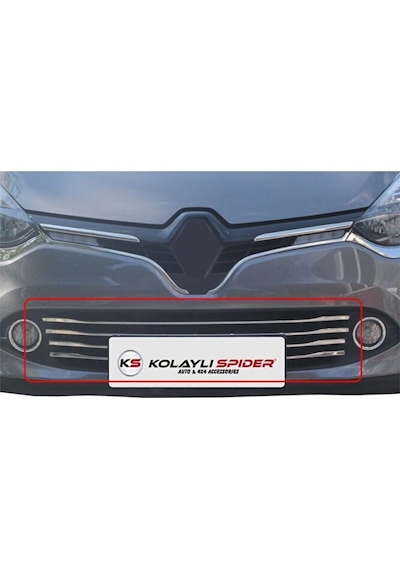 İtibar Renault Clio 4 Ön Tampon Çıtası 6 Prç Krom 2013-2016
