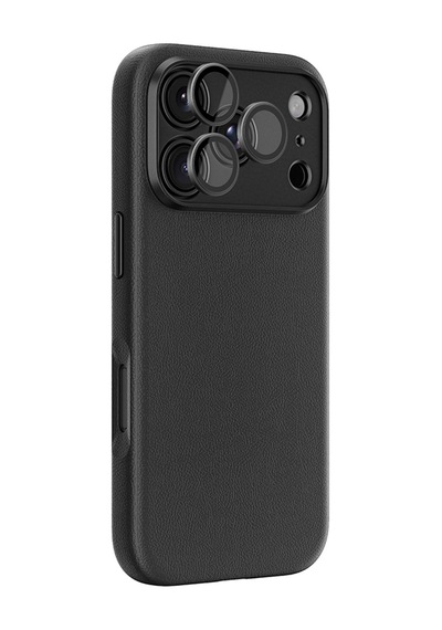 İphone 18 Pro Kılıf M-safe Özellikli Airbag Tasarımlı Amazingthing Glamour Slens Serisi Kapak Siyah