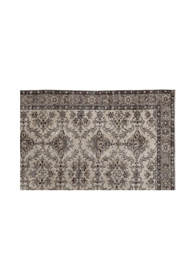 El Dokuması Vintage Yün-pamuk Bej Halı 8817 152 X 246 Cm