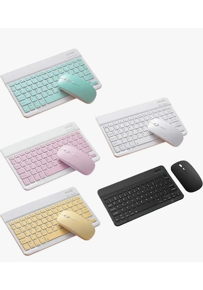 Samsung Galaxy Uyumlu Tab S8 Ultra Sm x900 Bluetooth Klavye Mouse Set Lazer
