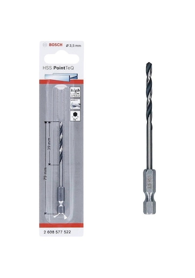 Pointteq Altıgen Şaftlı Hss Matkap Ucu 3,5 Mm