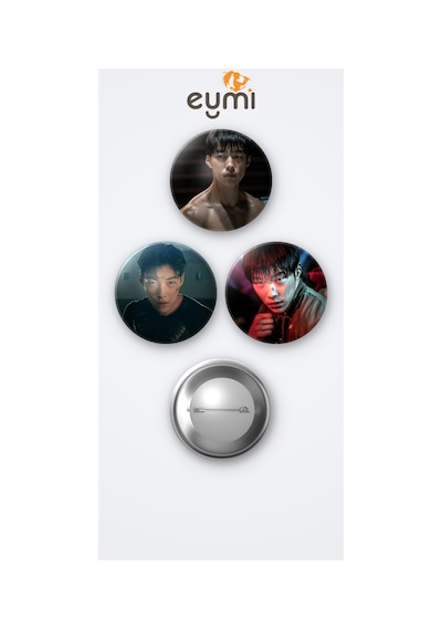 Bloodhounds Kore Draması Woo Do Hwan Kim Geon Woo 3'lü Metal Rozet Seti 58mm İğneli Buton Çanta Yaka Rozeti Çok Renkli