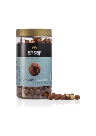 Ahsaf İç Fındık Çiğ Pet Kavanoz 500 G