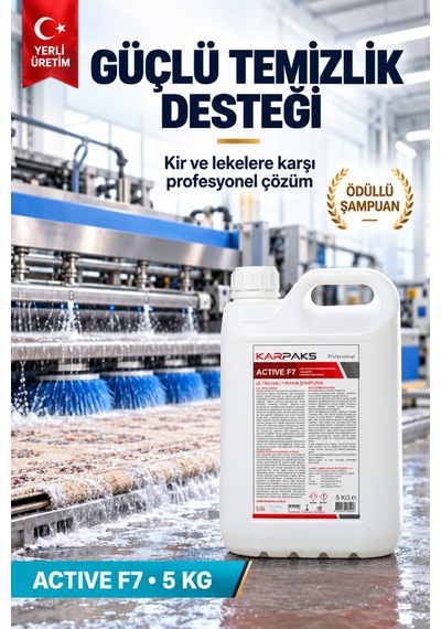 Active F7 Ultra Halı Yıkama Şampuanı 5 Kg Tekli