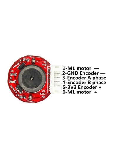 Enkoderli 25mm Redüktörlü Dc Motor 12v 1000rpm