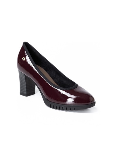 Bordeaux Naplack Topuklu/ Stiletto Kadın 264852ds Donna Serena 4852 Ds Bordeaux Naplack