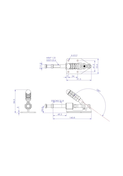 Goodhand Gh-36092m İtmeli Çekmeli Geçiş Kelepçesi 180 Kg Kapasi