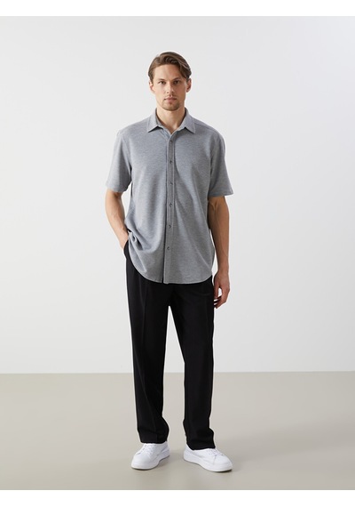 Lcw Vision Gri Slim Fit Erkek Gömlek
