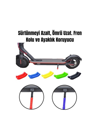 Silikon Fren Elciği, Fren Kolu Koruyucu, Bisiklet, Scooter Uyumlu