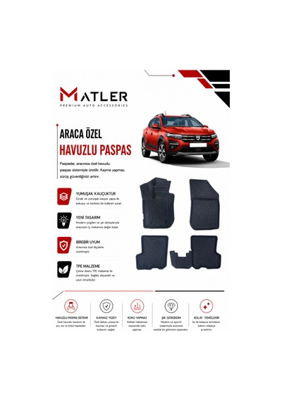 Dacia Sandero 2016 Model 4d Ekstra Havuzlu Paspas