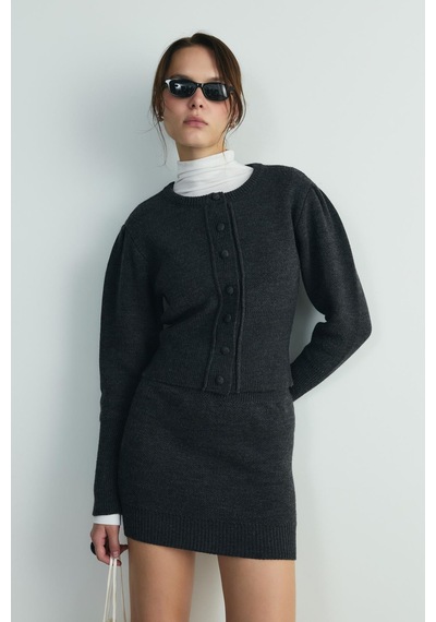 Suud Collection Füme Lucy Triko Mini Etek