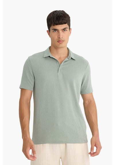 DeFacto Slim Fit Dar Kesim Polo Yaka Pamuklu Kısa Kollu Tişört X2594AZ25SPGN1217