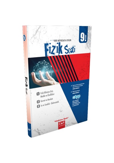 2022 9.Sınıf Anadolu Lisesi Fizik Seti- Çap Yayınları