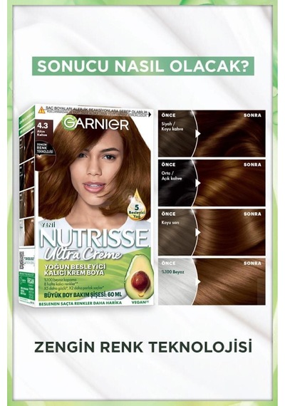 Nutrisse Yoğun Besleyici Saç Boyası 4.3-