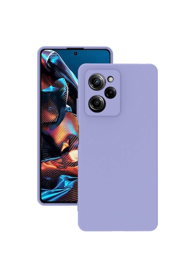 Xiaomi Poco X5 Pro 5g Kılıf Kamera Korumalı Silikon Rubber Arka Kapak Lila