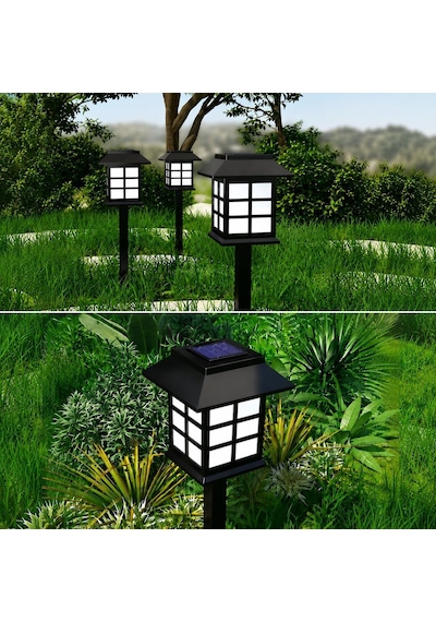 Tr Tech Hlyos 2 Adet 5w Solar Bahçe Lambası 38 Cm, Güneş Enerjili Dekoratif Dış Mekan Aydınlatması, Su Geçirmez