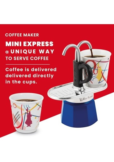 Mini Ocak Üstü Espresso Pişirici 2 Cups - Lichtenstein Serisi