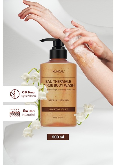 Kundal Violet Muguet Nemlendirici ve Arındırıcı Tanecikli Vücut Yıkama Jeli 500 ML