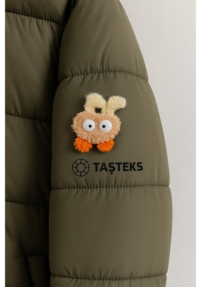 Ütülenebilen Veya Sticker Olarak Kullanılabilen Sevimli Ponpon Tavşan Patch
