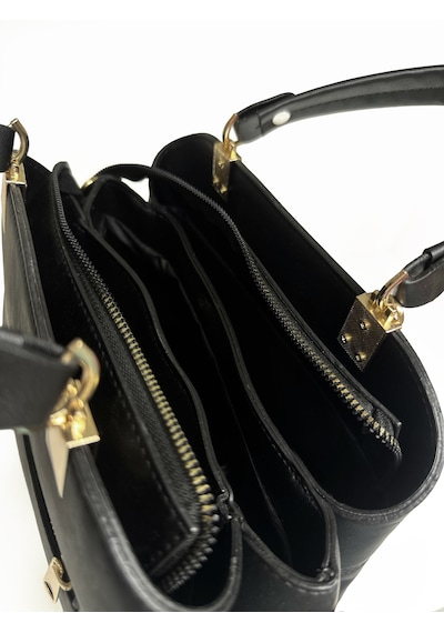 Westbag Kadın Butterfly El Ve Omuz Çantası Kol Çantası Charm Detaylı Siyah