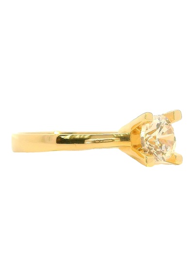 Cigold Tektaş Yüzük 14 Ayar Altın 1.60 Gr Oa-c11701029205 Renkli