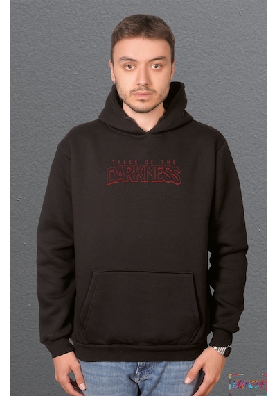 Bumeta Tales Of The Darkness Sweatshirt Unisex Kapüşonlu Hoodie Siyah
